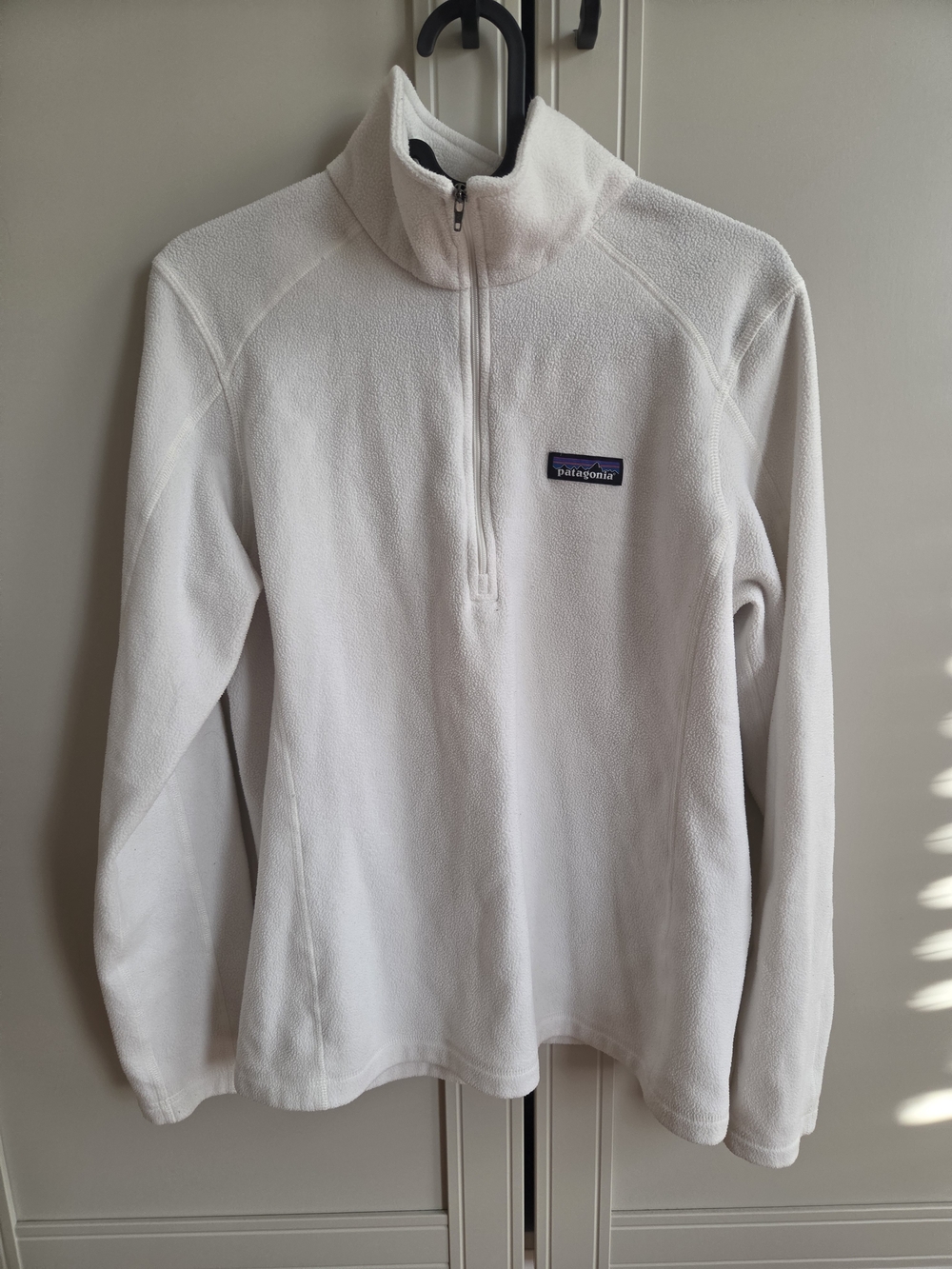 Patagonia Women's White Half-Zip Fleece Pullover